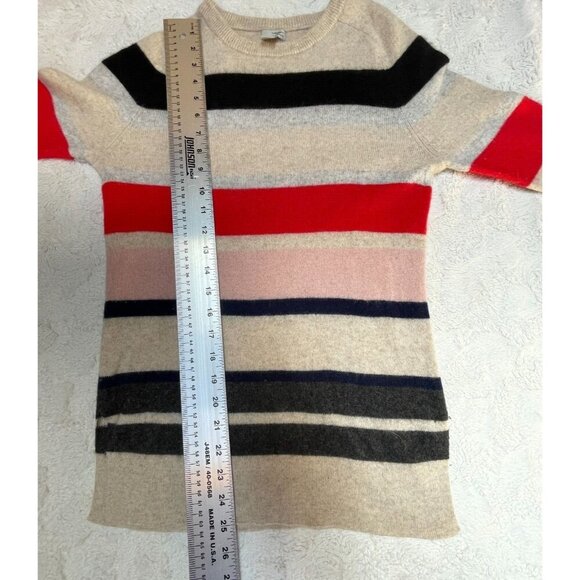 Halogen Womens Knitted Striped Pullover 100% Cashmere Sweater Small Multicolor - Picture 3 of 8